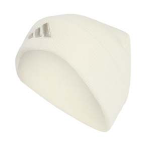 Czapka adidas New Logo Beanie Cuff kremowa JX5745
