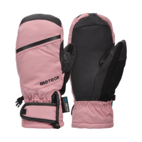 Rękawiczki zimowe Meteor Hazy różowo-czarne 17724-17725-17726