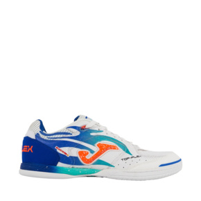 Buty piłkarskie Joma Top Flex 2576 Indoor biało-niebieskie TOPS2576IN