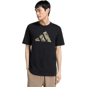 Koszulka męska adidas Camo Three Bar Logo Graphic czarna KT1686